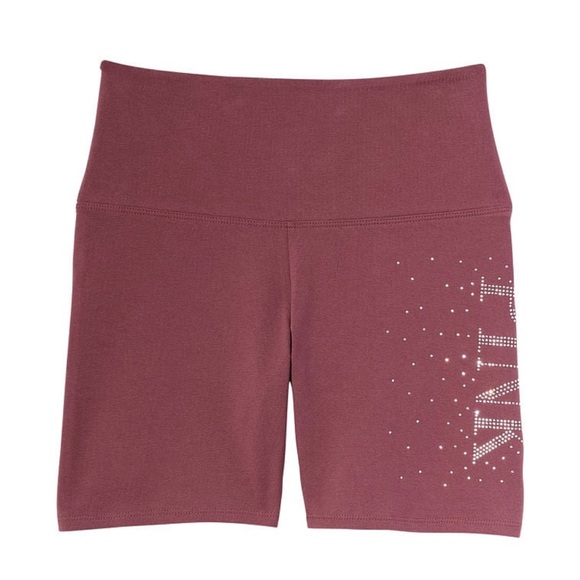 VS Pink SET Just Be Kind Graphic Tee & Morning Rose Shine Cotton Biker Shorts - Picture 2 of 13